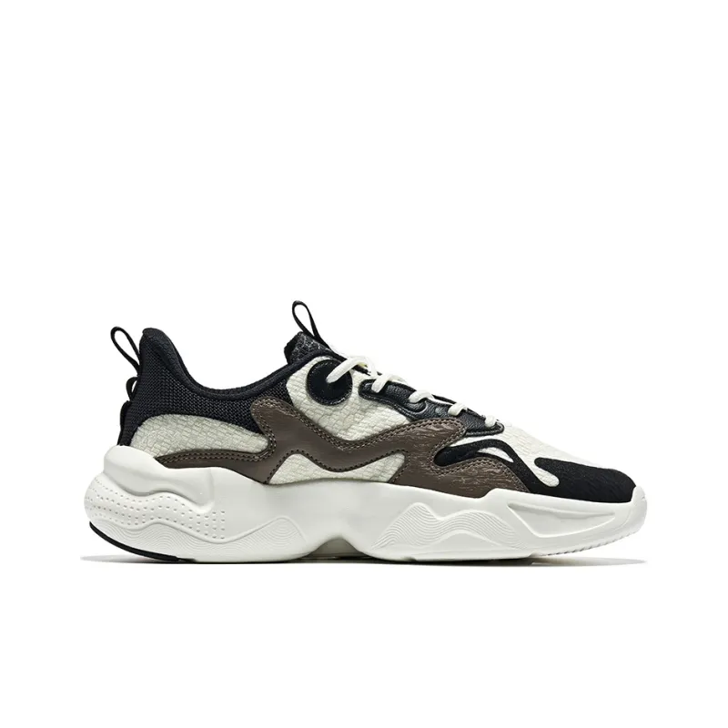 Erke Heaven And Earth Low-Top Sports Casual Shoes Men's Ivory Jet Black-1