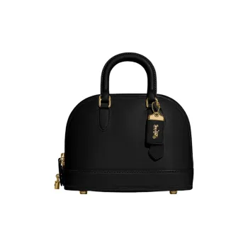 COACH Revel Glove Tanning Dome Bag Shoulder Bag Crossbody Bag Handbag Medium Size Women's Black
