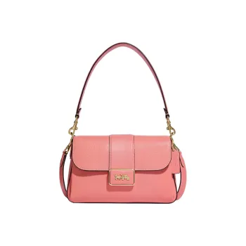 COACH Grace Cow Leather With Split Cow Leather Portable Crossbody Bag, Shoulder Bag Women's Candy Pink