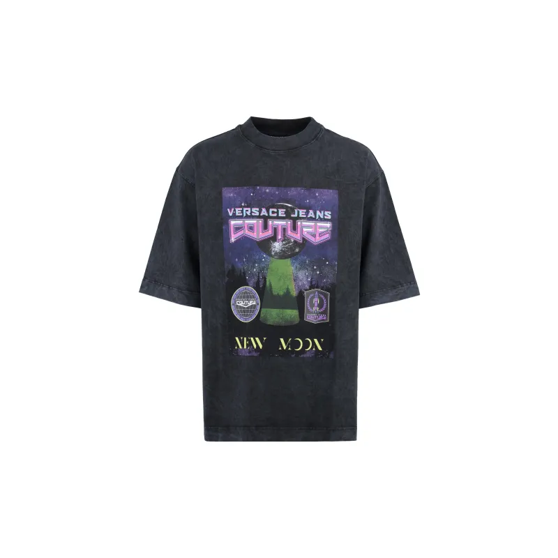 VERSACE JEANS COUTURE T Shirts Men Black-0