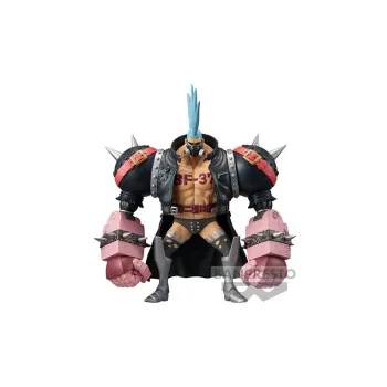 BANPRESTO Franky Glass Factory One Piece Red Haired Singer Model A Bonus Gifts 15cm
