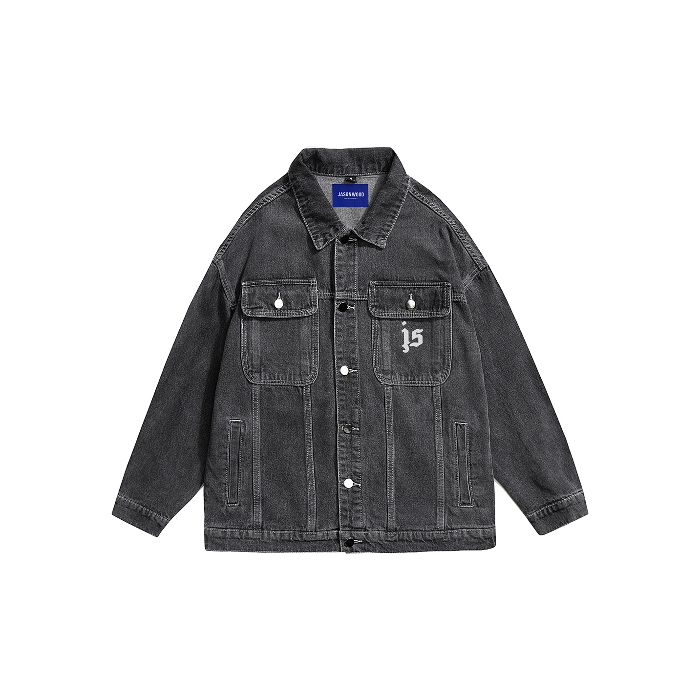 JASONWOOD Denim Jackets Unisex Black M - POIZON JASONWOOD Denim Jackets Unisex Black M - POIZON