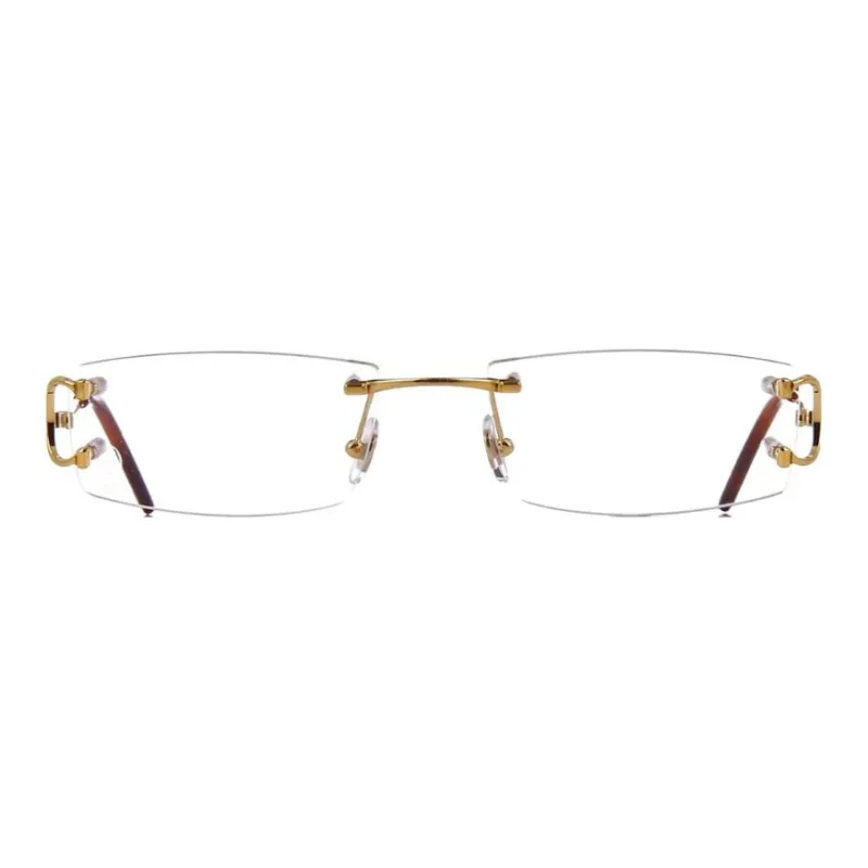 Cartier Rimless Rectangular Frame Glasses-1