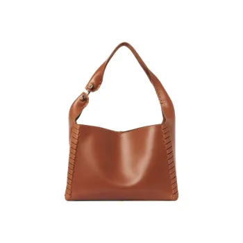 Chloe Smooth Shiny Calfskin Handbag, Shoulder Bag Women's Caramel Brown