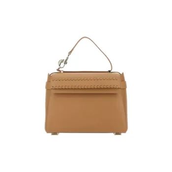 Chloe Calfskin Shoulder Bag, Crossbody Bag, Handbag Women's Camel