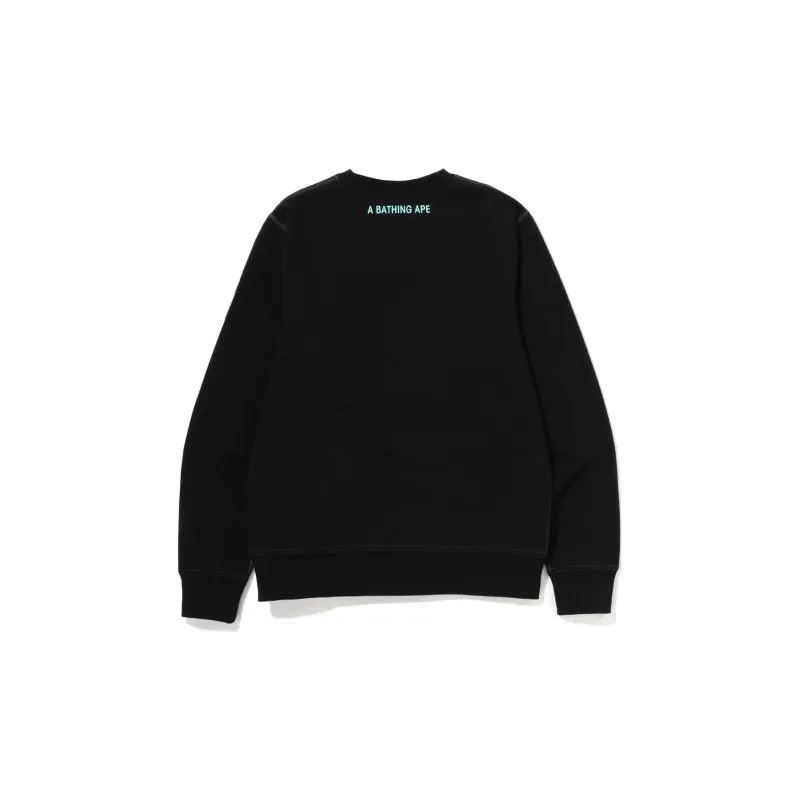 A BATHING APE Grid Camo Crewneck Sweatshirt-1