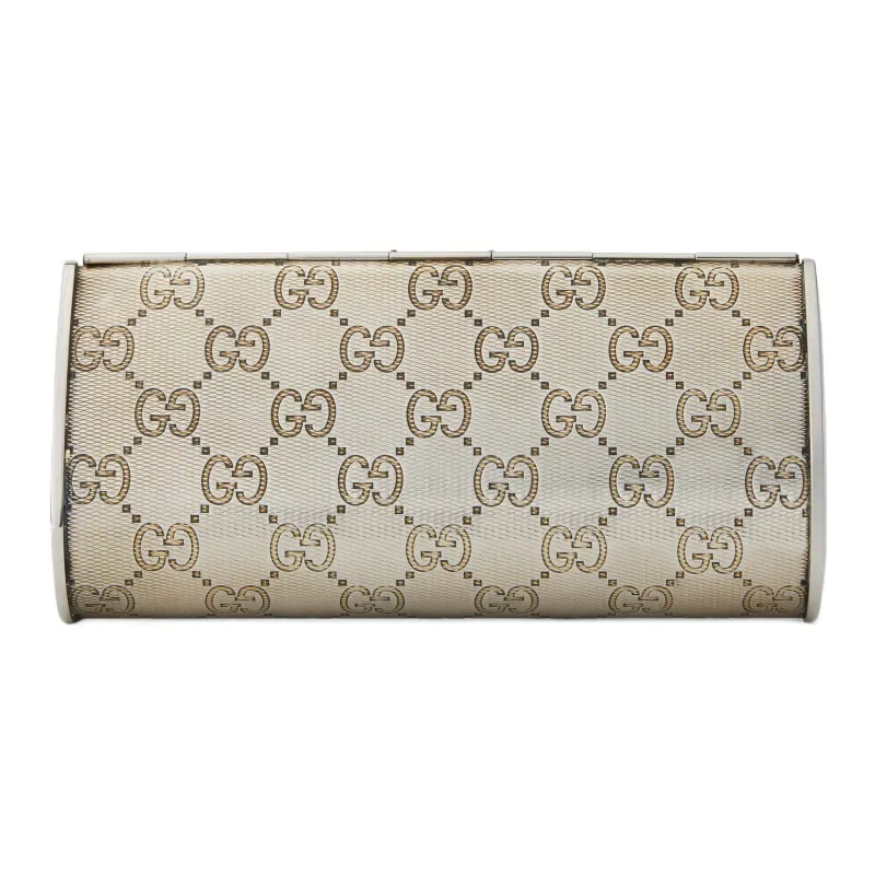 GUCCI Crystal Clutch Women's Silver-1