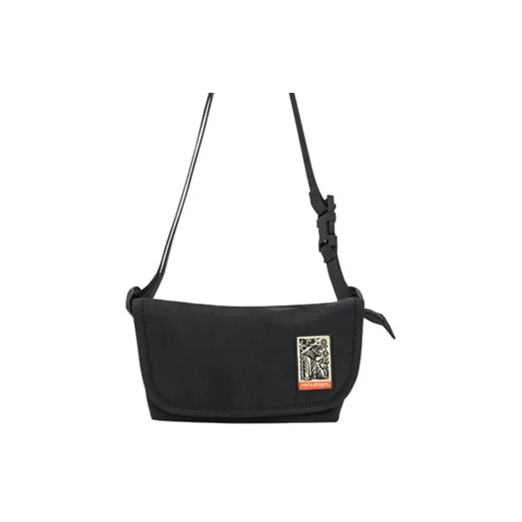Anta Life Collection Nylon PU Shoulder Bag Crossbody Bag Regular Unisex Basic Black-0