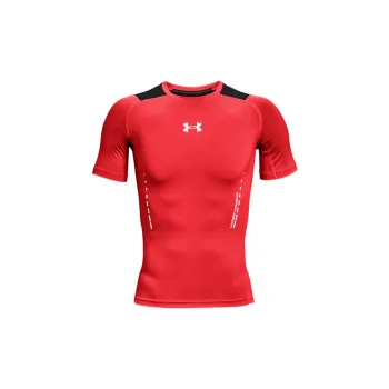 Under Armour Men's Logo Print Compression T Shirt Red