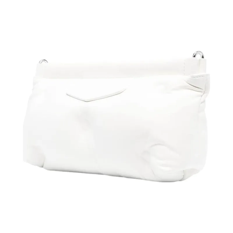 Maison Margiela Calfskin With Lambskin Pillow Bag, Chain Bag, Handheld Bag, Crossbody Bag, Shoulder Bag Women's White-1