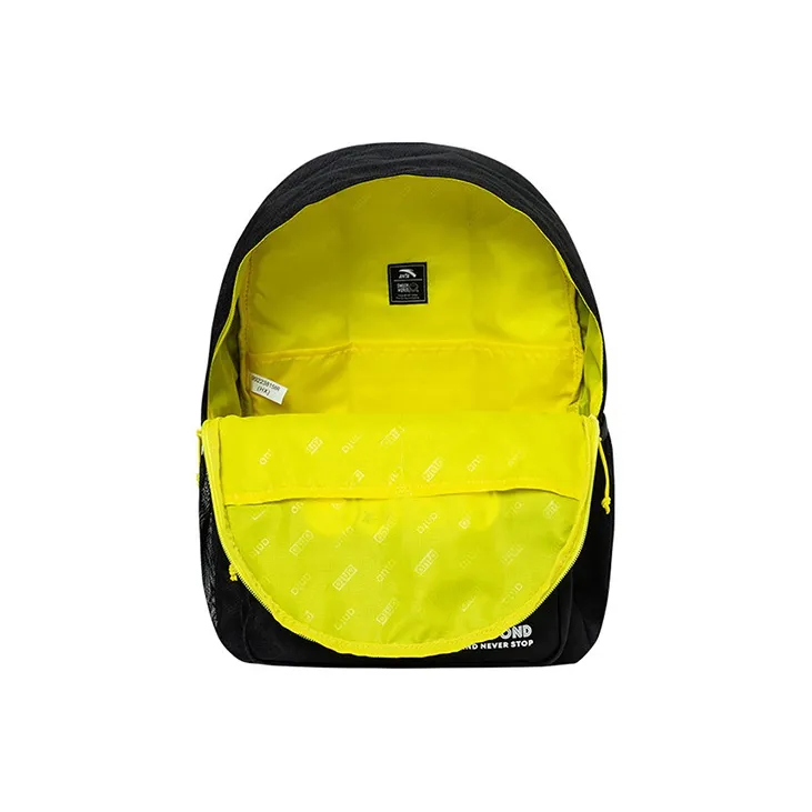 Anta SmileyWorld️® Collaboration Life Collection Oxford Backpack Unisex Black-4