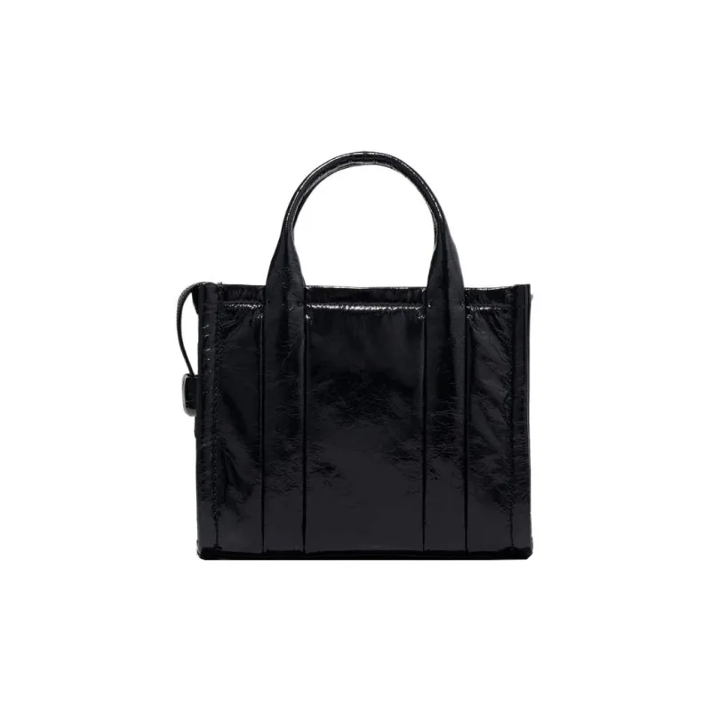 MARC JACOBS The Shiny Crinkle Small Tote White-2