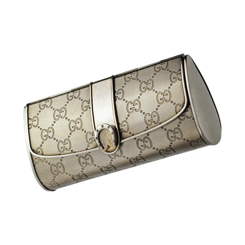 GUCCI Crystal Clutch Women's Silver-3