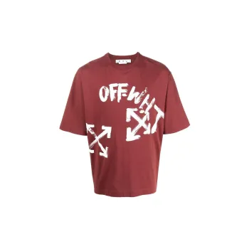 OFF WHITE Paint Script Over Skate T shirt