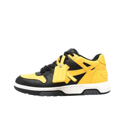 OFF-WHITE Out Of Office OOO Low Tops Black Yellow