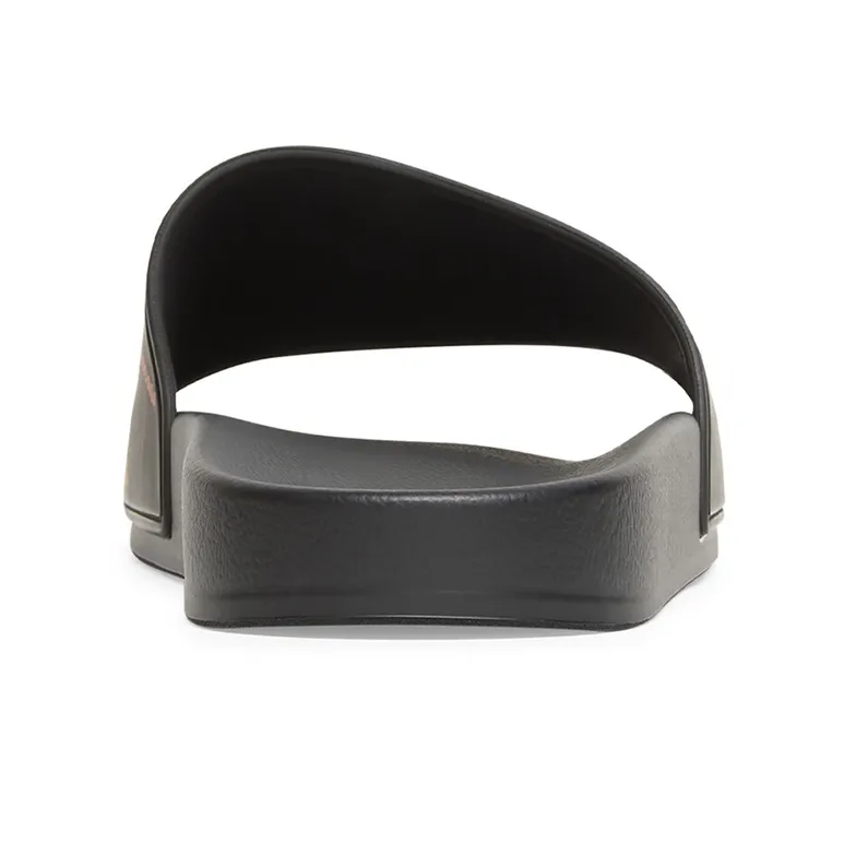 Balenciaga Pool Slide Slip Resistant Slide Slippers Women's Black-5