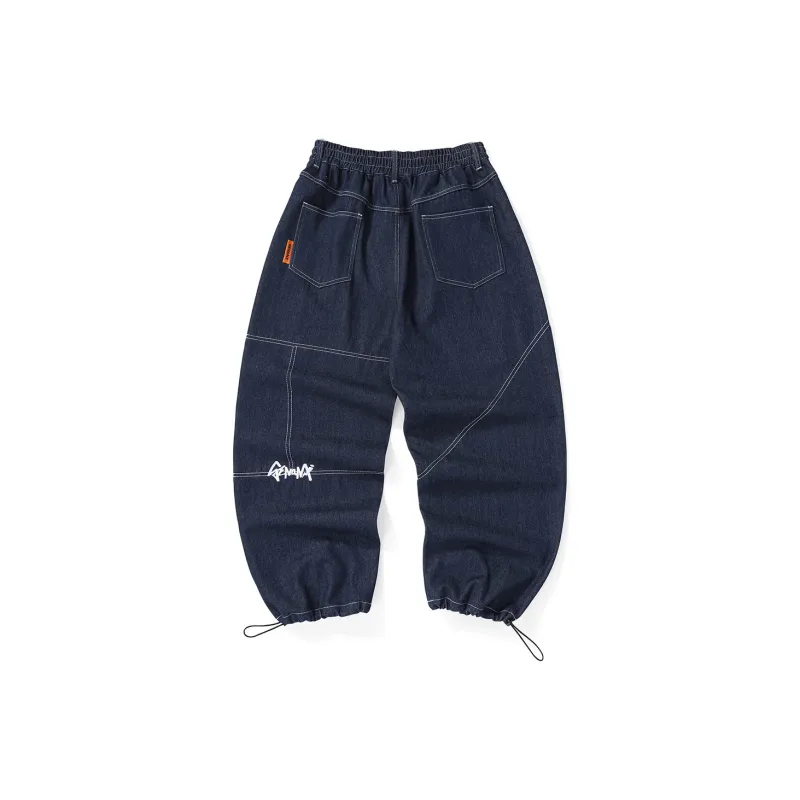 GENANX Jogger Jeans Unisex Denim Blue-1