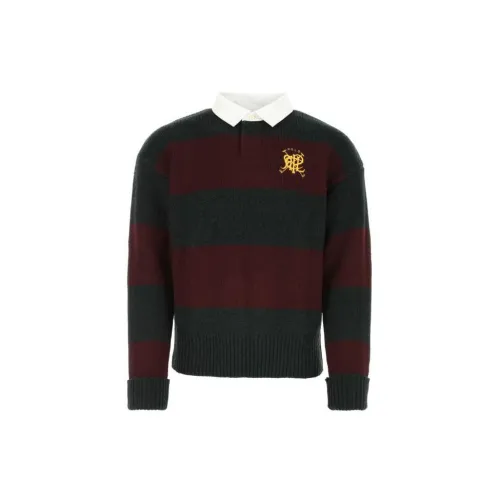 Polo Ralph Lauren Sweaters Men Red And Green Stripes