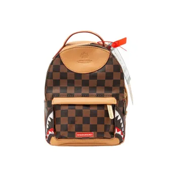 SPRAYGROUND Peep Toe Backpack Small Size Unisex Brown