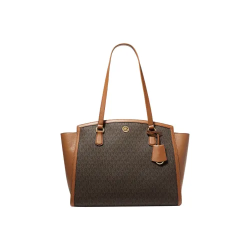 MICHAEL KORS Canvas With Artificial Leather Tote 1990s Bag Shopping Bag Shoulder Bag Handbag Large Size Women's Brown
