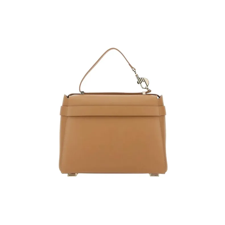 Chloe Calfskin Shoulder Bag, Crossbody Bag, Handbag Women's Camel-2