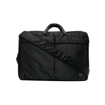 PORTER Fabric Briefcase Shoulder Bag Crossbody Bag Handbag Men's Black