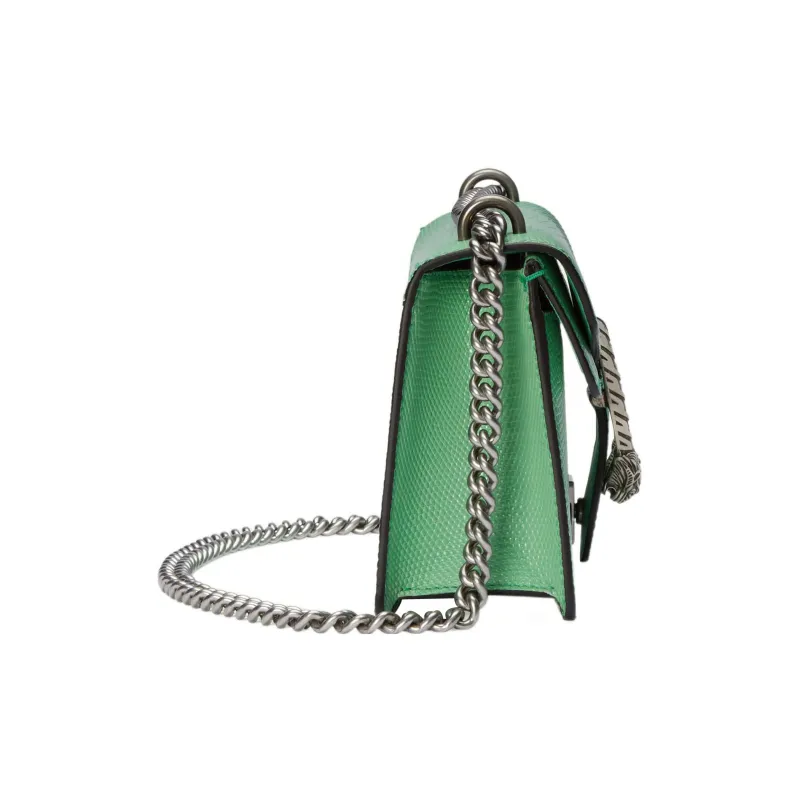 GUCCI Dionysus Lizard Skin Bacchus Bag Crossbody Bag Shoulder Bag Women's Mint Green-6