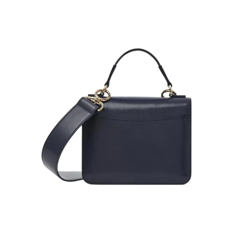 Chloe Kattie Bright Goatskin Handbag, Shoulder Bag, Crossbody Bag Trumpets Women's Dark Blue-2