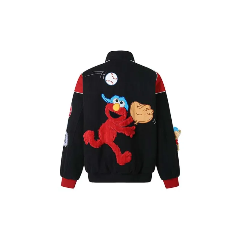 Sesame Street X 13 DEMARZO Jackets Unisex Black-1
