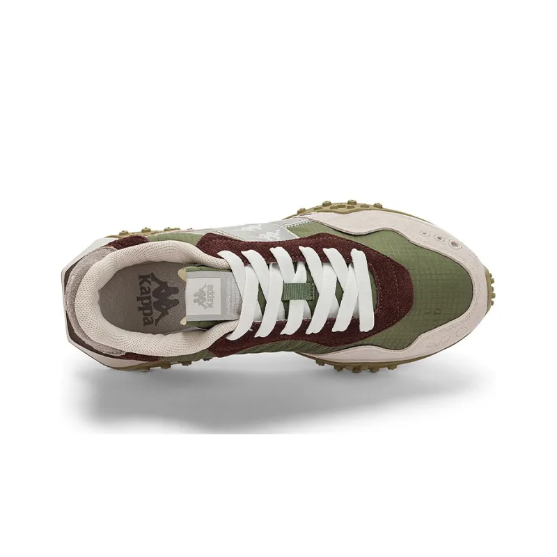 Kappa Low Top Training Running Shoes Unisex Green White Brown Gray-4