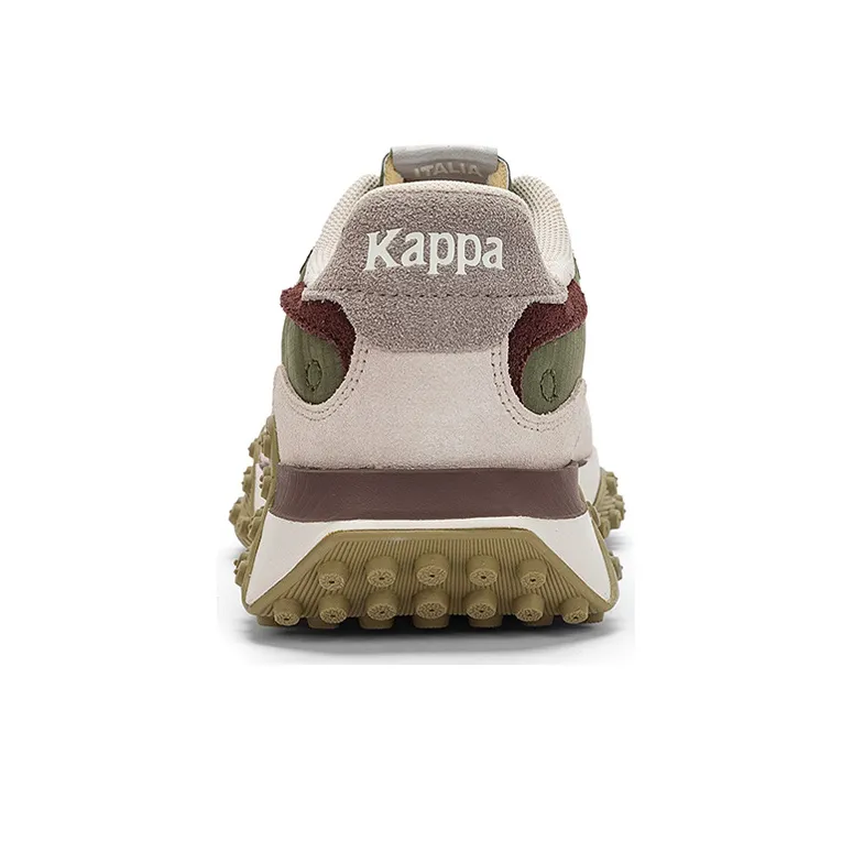 Kappa Low Top Training Running Shoes Unisex Green White Brown Gray-5