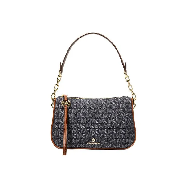 MICHAEL KORS Jet Set Charm Fabric MK Shoulder Bag, Crossbody Bag Tubas Women's Dark Denim Blue-0