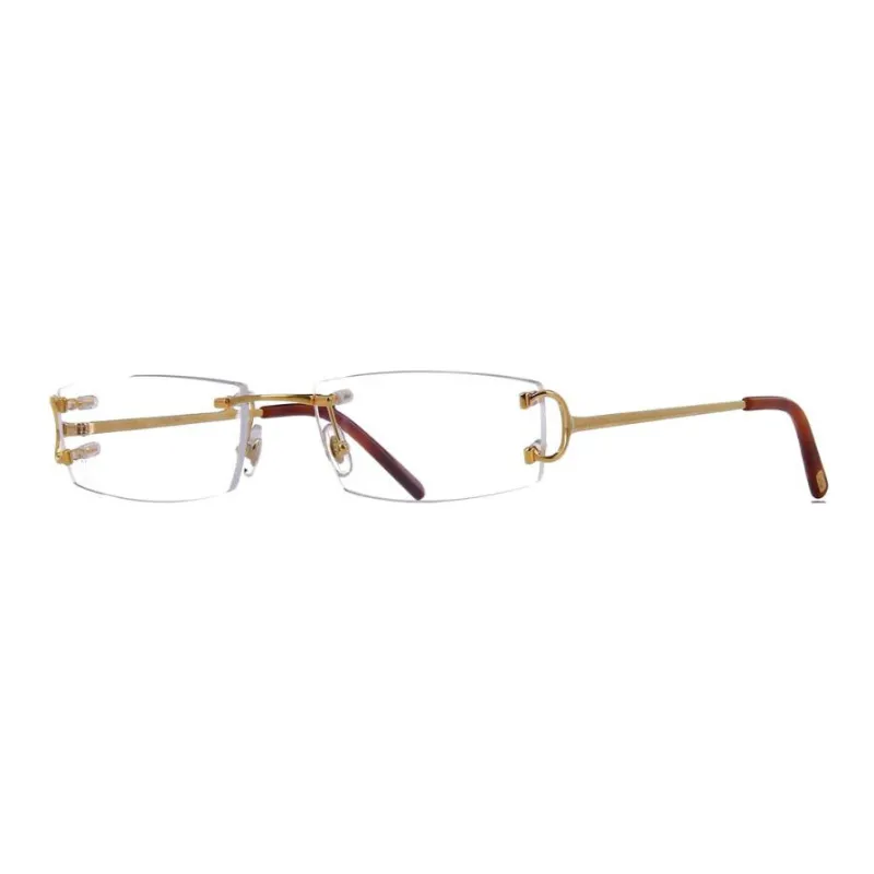 Cartier Rimless Rectangular Frame Glasses-0