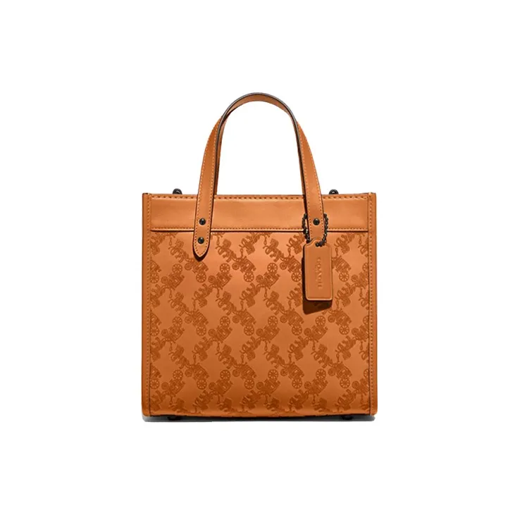 COACH Field Cow Leather Tote Bag Shopping Bag Handbag Shoulder Bag Crossbody Bag Medium Size Women's Yellow-0
