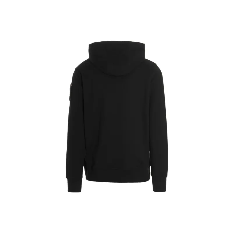 Moose Knuckles Logo Plaque Drawstring Hoodie-1