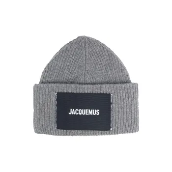 Jacquemus Beanies Men Gray