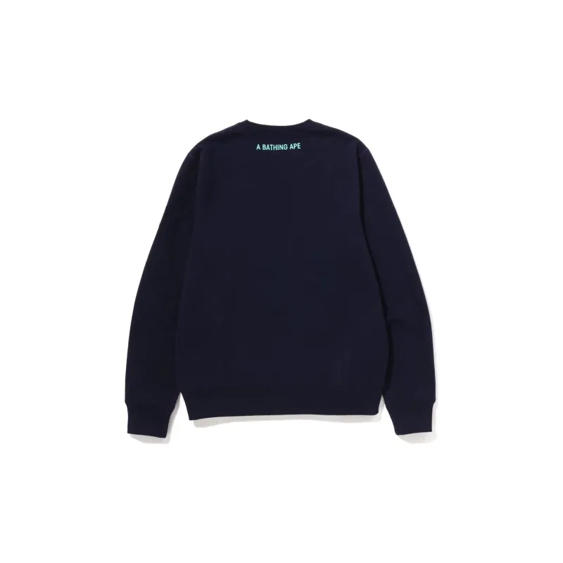 A BATHING APE Grid Camo Crewneck Sweatshirt-3