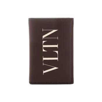 Valentino GARAVANI Calfskin Wallet Men's Burgundy