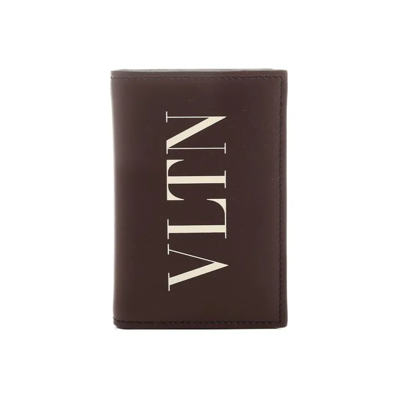 Valentino GARAVANI Calfskin Wallet Men's Burgundy-0