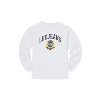 Lee FW22 Straight Long Sleeved T Shirt Men's White