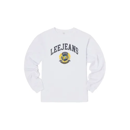 Lee FW22 Straight Long Sleeved T Shirt Men's White