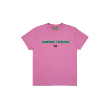 Denim Tears T-Shirts Men Pink