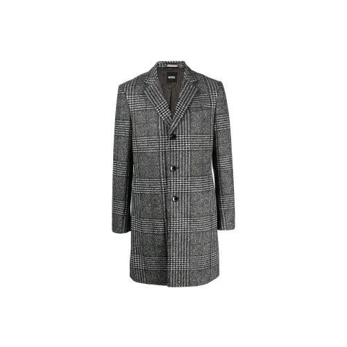 HUGO BOSS Coats Men Gray