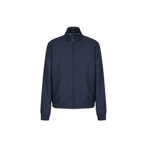 EMPORIO ARMANI Jackets Men Navy Blue