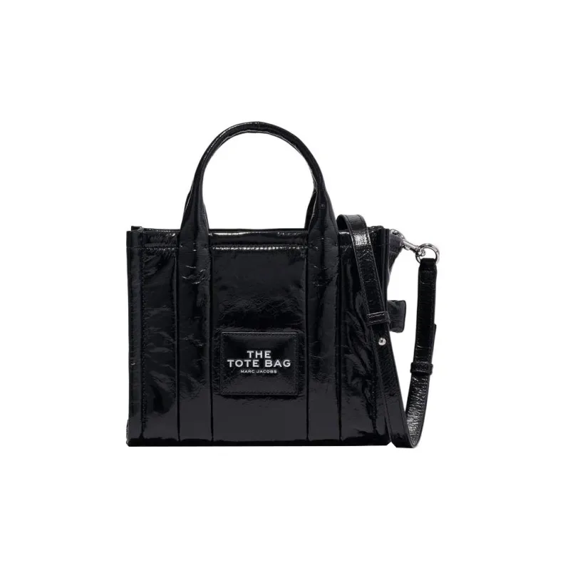 MARC JACOBS The Shiny Crinkle Small Tote White-0