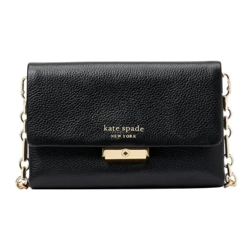 Kate Spade Pebbled Leather Handbag Wallet Shoulder Bag Crossbody Bag Women's Black