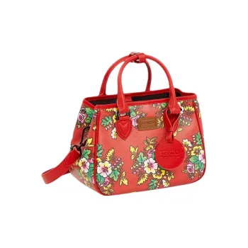 KENZO Floral Printed Logo Patch Tote Bag