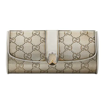 GUCCI Crystal Clutch Women's Silver