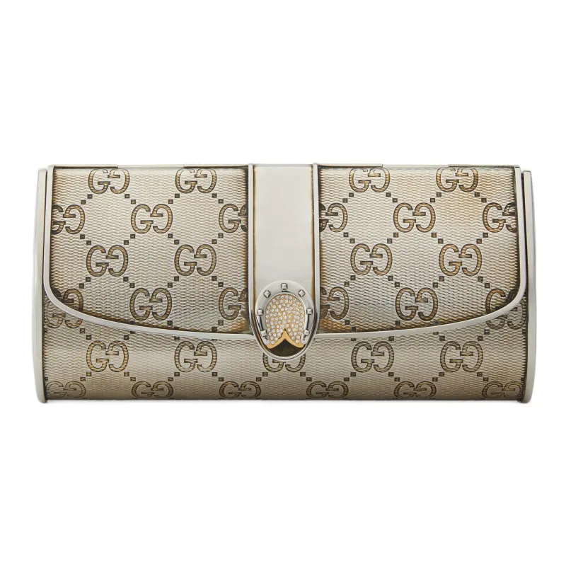 GUCCI Crystal Clutch Women's Silver-0