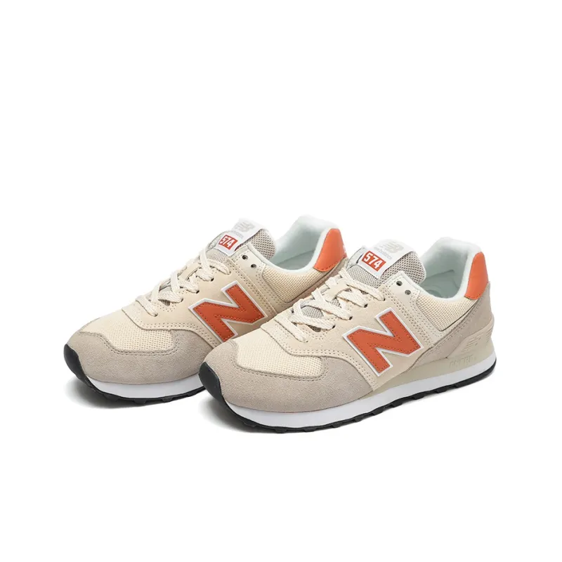 New Balance 574 Calm Taupe Orange Women's-2